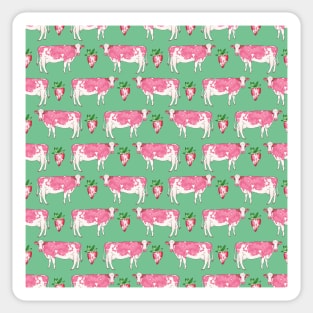 Strawberry Cow Pattern Sticker